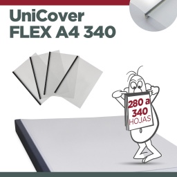 UNICOVER FLEXPLUS A4 340 (Entre 220 y 340  hojas)