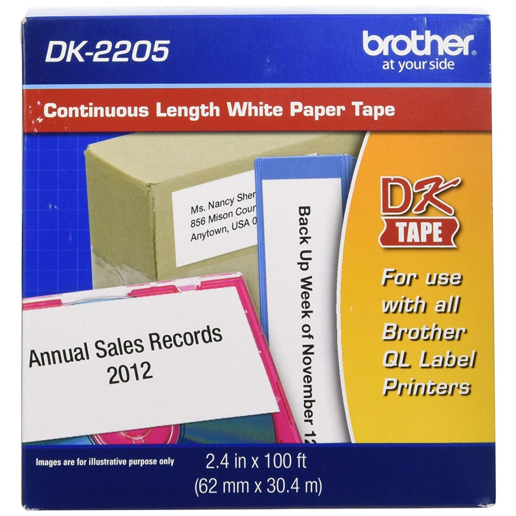 BROTHER ROLLO PAPEL CONTINUO BLANCO 62MMX30,48M