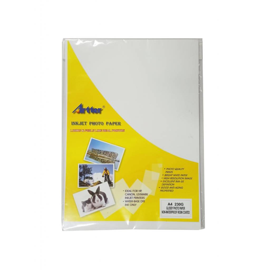 Photo Paper A4 230Grs. Glossy. Simple Faz