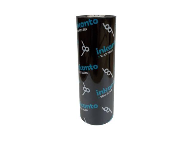 Ribbon de Cera y Resina de 110mm x 110mts  de color Negro