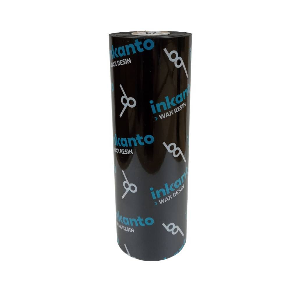 Ribbon de Cera y Resina de 110mm x 110mts  de color Negro