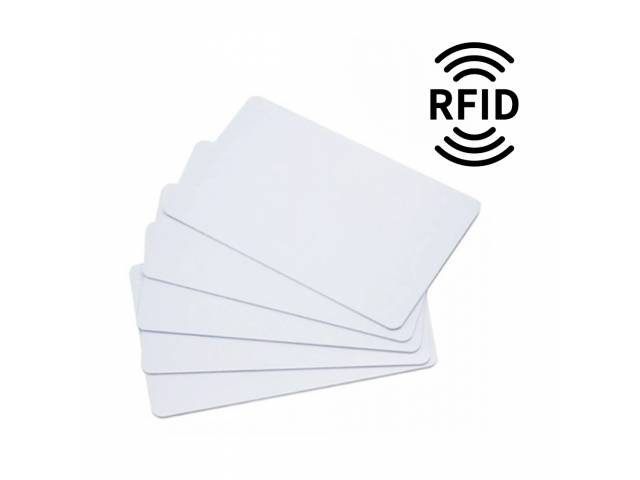 Tarjetas de proximidad PVC RFID CR80 Blancas.