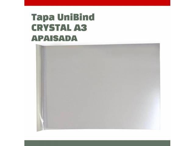 Tapa UniBind Crystal A3 Apaisada - Scored