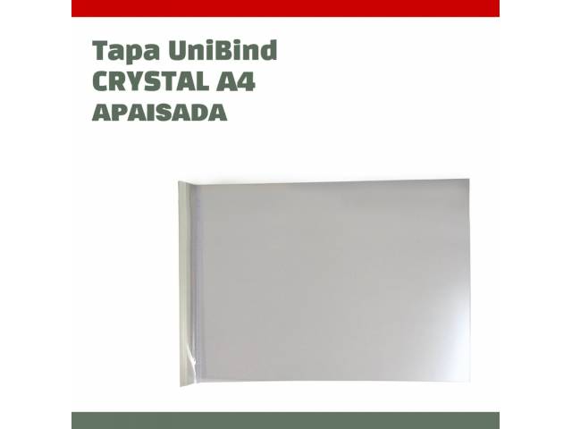 Tapa UniBind Crystal A4 Apaisada - Scored